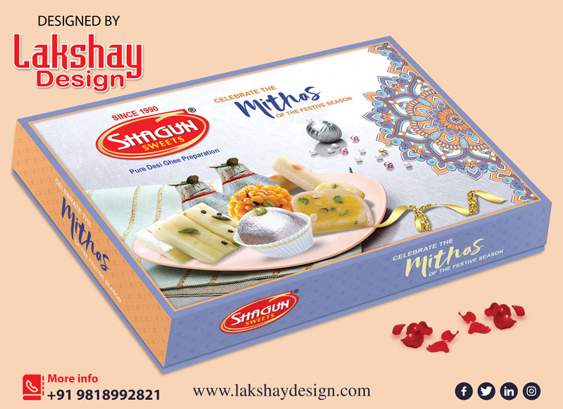shagun sweets box design for celebration