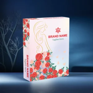 Luxury girls clothing packaging box design for boutique fashion wear and apparel branding