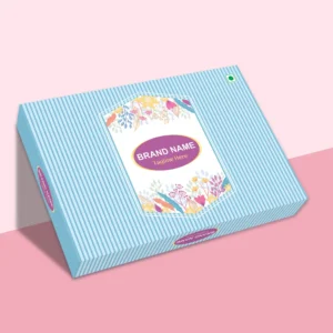 LD142 Floral Sweet Box Design – Premium Mithai Packaging Template with Elegant Floral Artwork, Print Ready Sweet Box Design for Indian Sweets